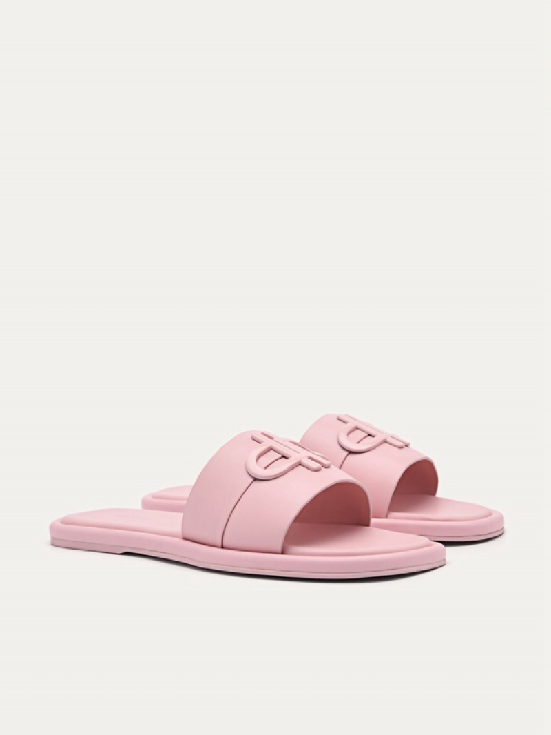 Pink Women's Pedro Icon Leather Sandals | ZKTVGO-601