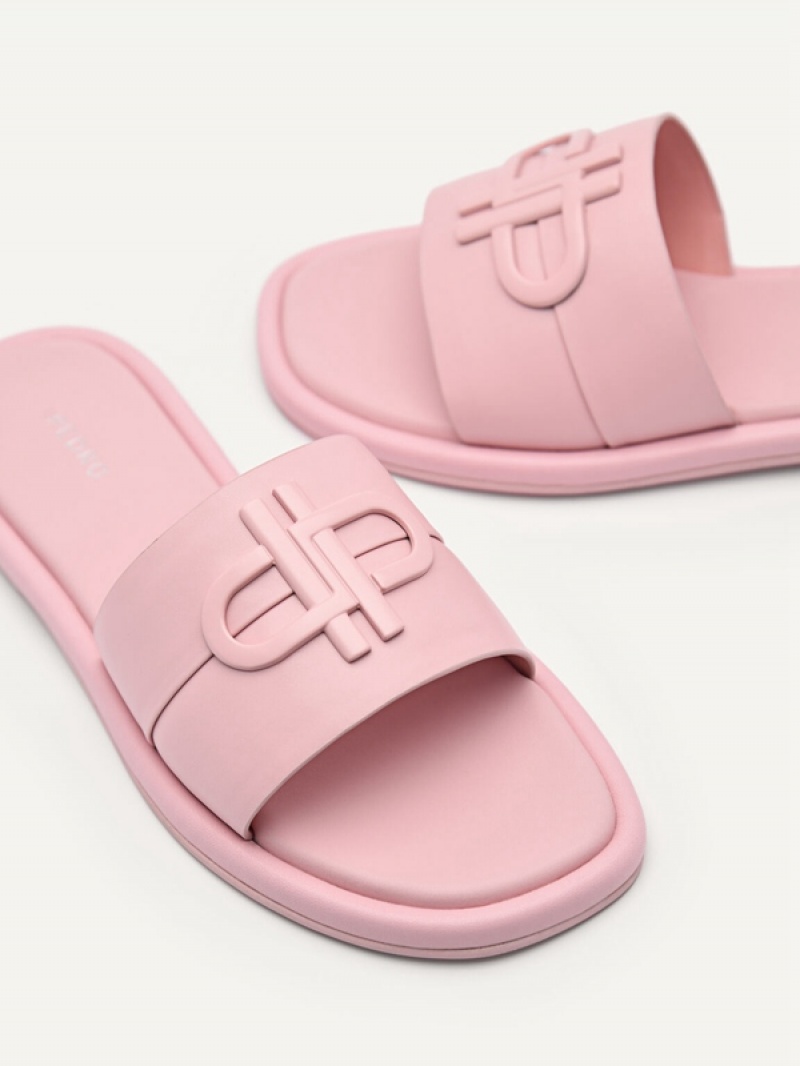 Pink Women's Pedro Icon Leather Sandals | ZKTVGO-601