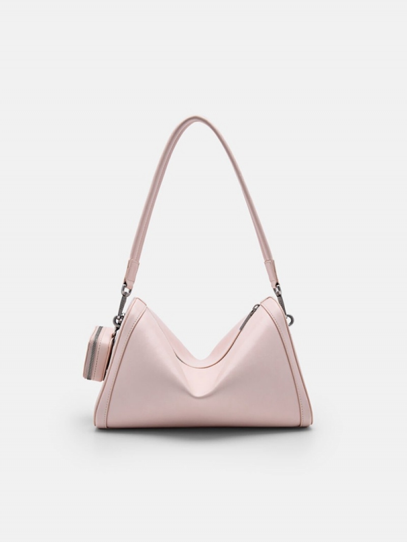 Pink Women's Pedro Maggie Shoulder Bags | GWEMRU-309