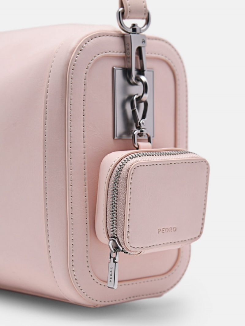 Pink Women's Pedro Maggie Shoulder Bags | GWEMRU-309