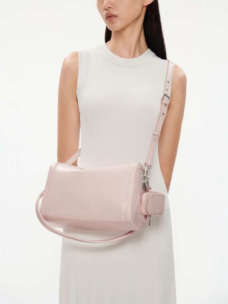 Pink Women's Pedro Maggie Shoulder Bags | GWEMRU-309