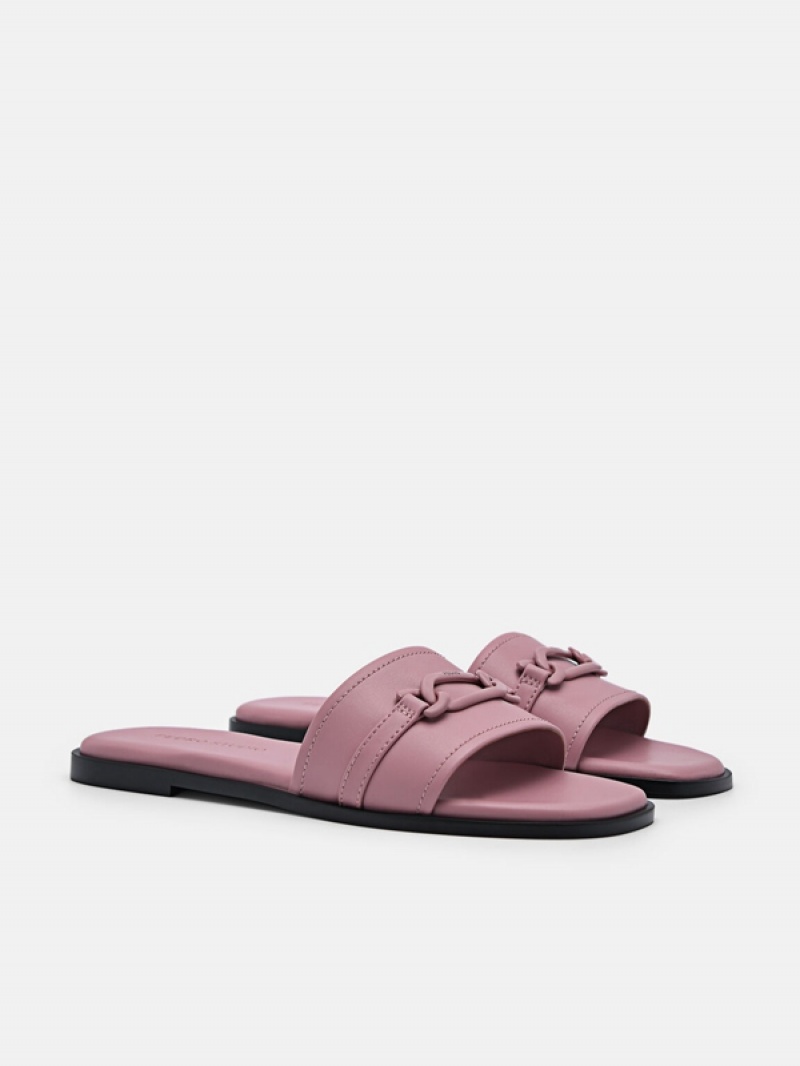 Pink Women's Pedro Studio Jeanne Flats | NSLYPU-234