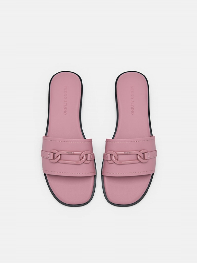 Pink Women's Pedro Studio Jeanne Flats | NSLYPU-234