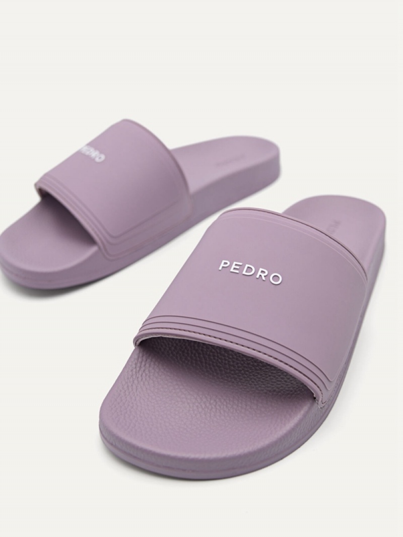 Purple Men's Pedro Billie Casual Slides | AFTJVR-503