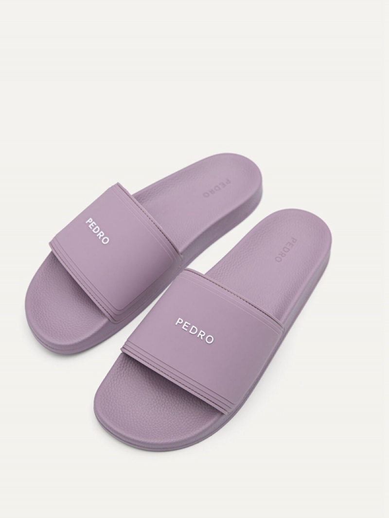 Purple Men's Pedro Billie Casual Slides | AFTJVR-503