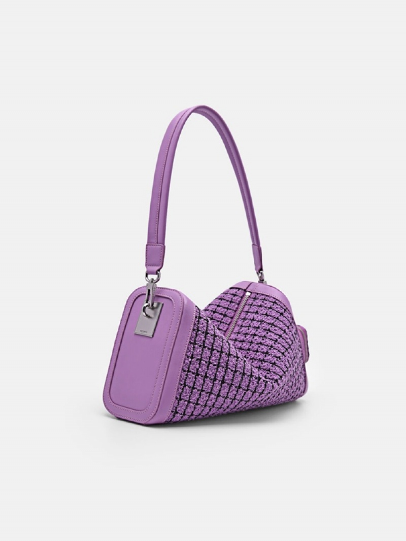 Purple Women's Pedro Maggie Shoulder Bags | ZGJPVN-359