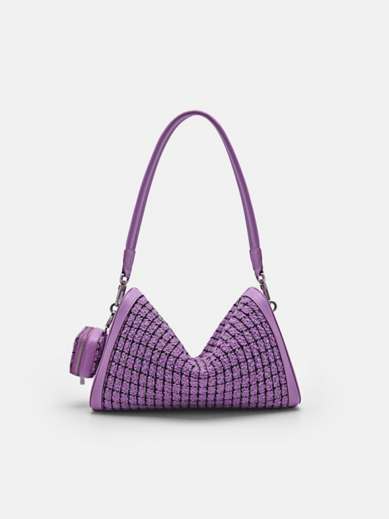 Purple Women's Pedro Maggie Shoulder Bags | ZGJPVN-359