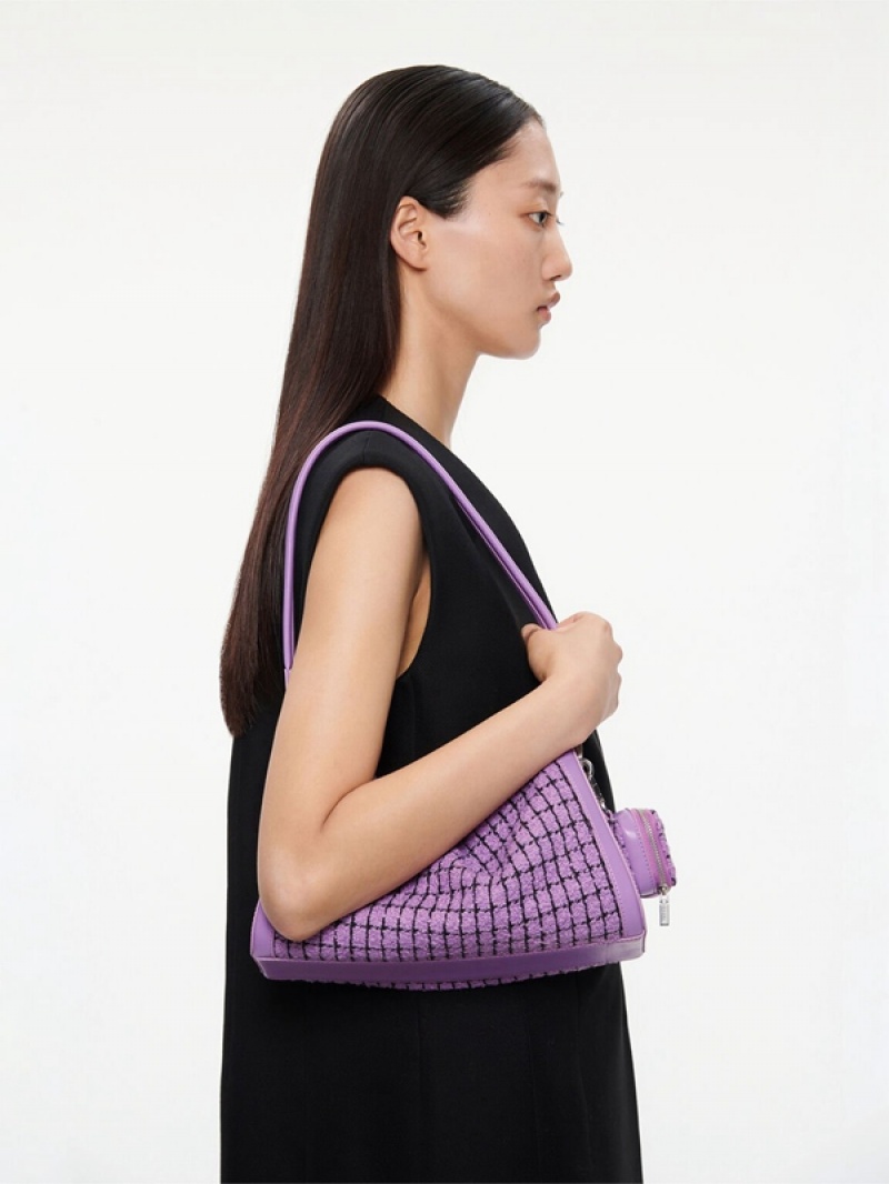 Purple Women's Pedro Maggie Shoulder Bags | ZGJPVN-359