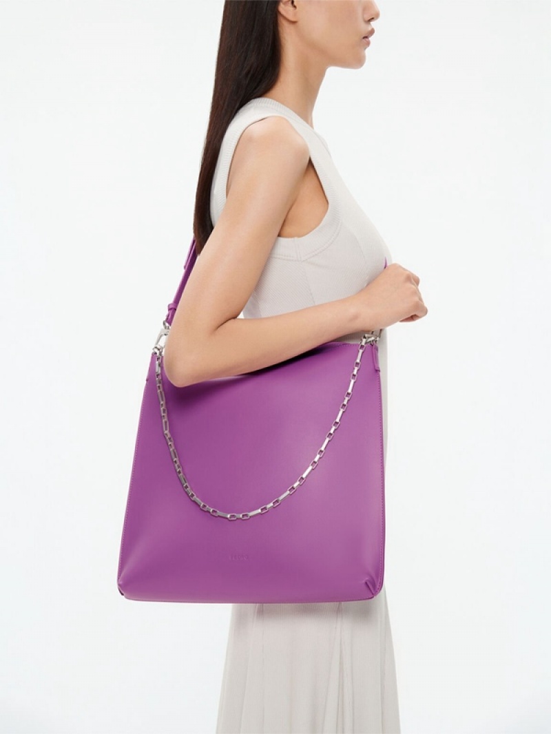 Purple Women's Pedro Maggie Shoulder Bags | OIRUHV-625