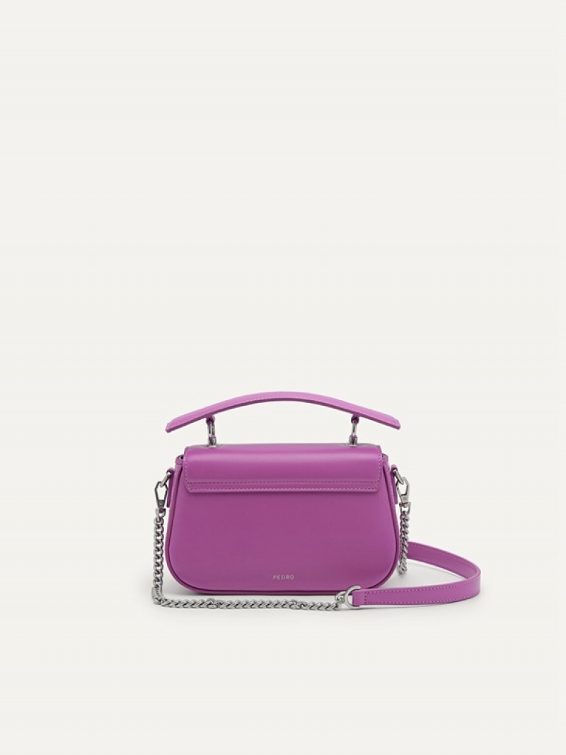 Purple Women's Pedro Maisie Mini Shoulder Bags | TGBXSF-426