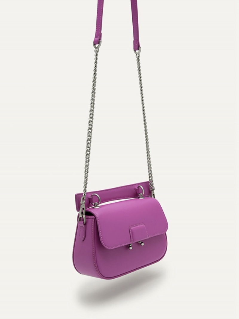 Purple Women's Pedro Maisie Mini Shoulder Bags | TGBXSF-426