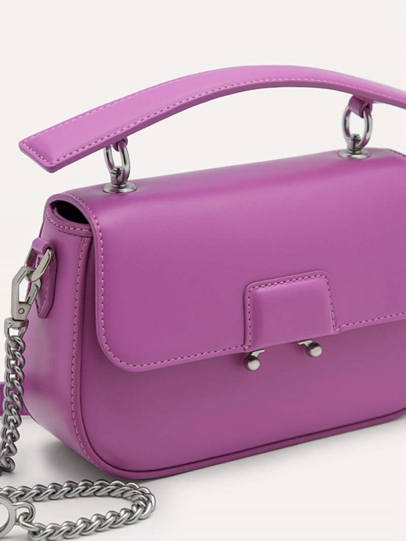 Purple Women's Pedro Maisie Mini Shoulder Bags | TGBXSF-426