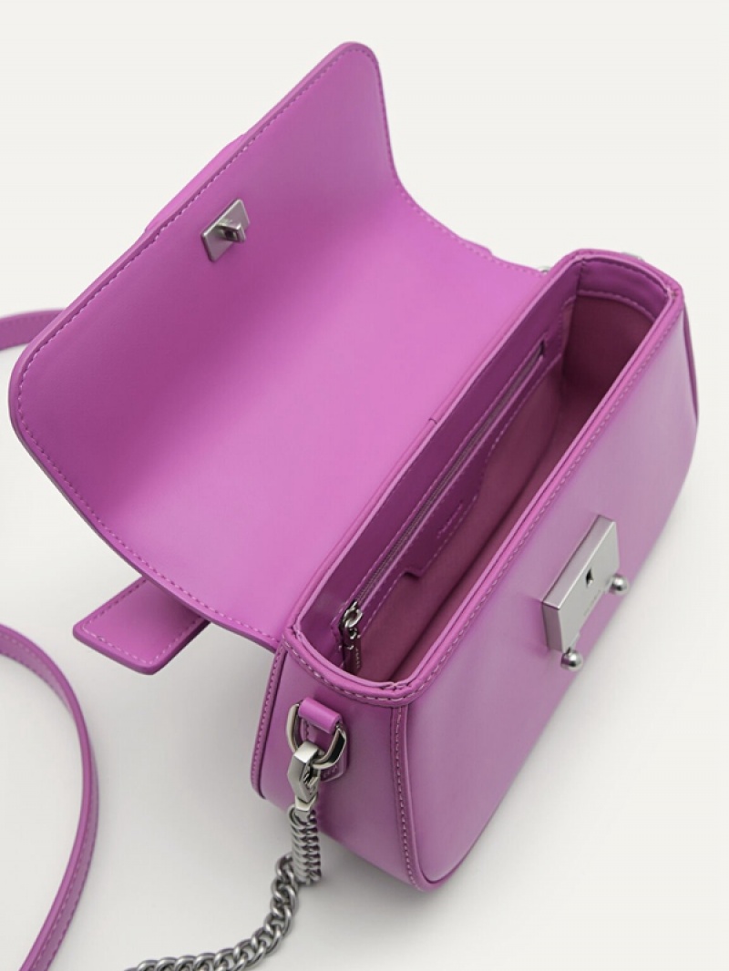 Purple Women's Pedro Maisie Mini Shoulder Bags | TGBXSF-426