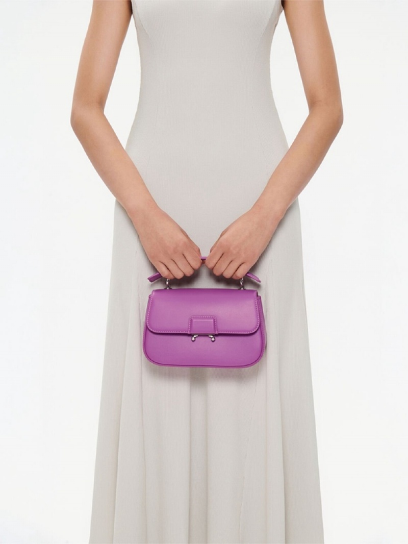 Purple Women's Pedro Maisie Mini Shoulder Bags | TGBXSF-426