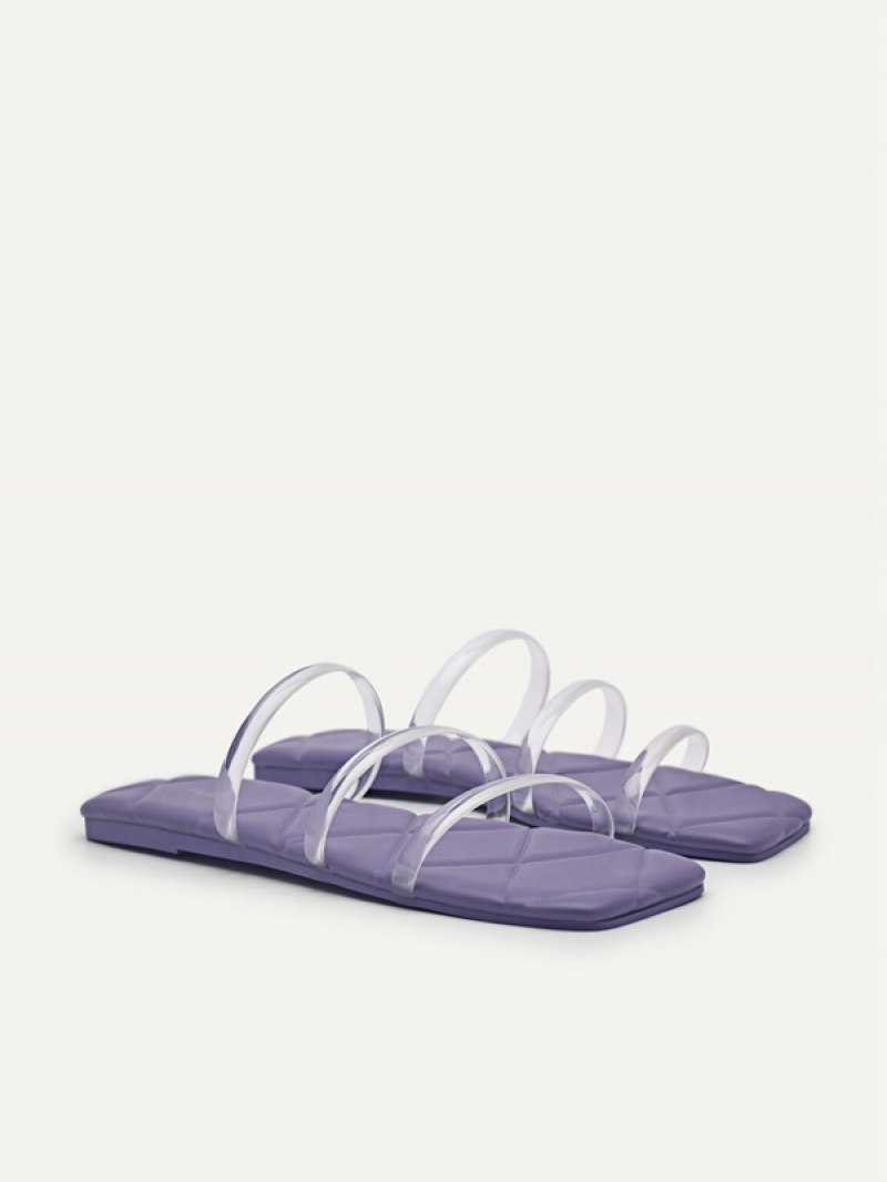 Purple Women's Pedro Megan Strappy Sandals | JEOBGQ-382