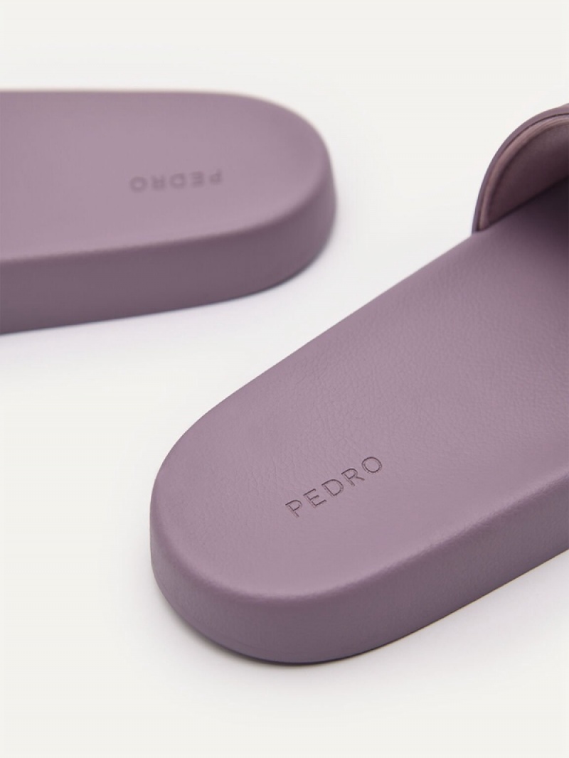 Purple Women's Pedro Rubber Sandals | FKGAWP-408