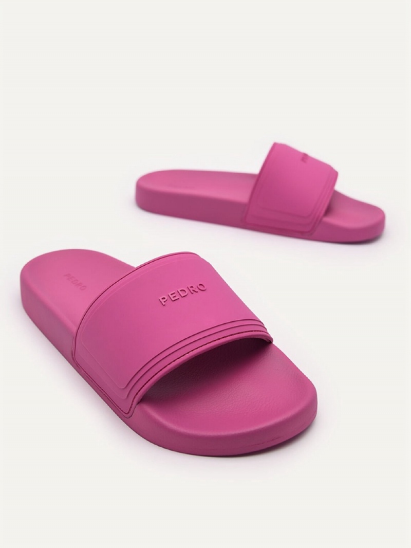 Purple Women's Pedro Rubber Sandals | IYDWJX-372