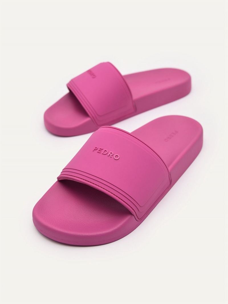 Purple Women's Pedro Rubber Sandals | IYDWJX-372