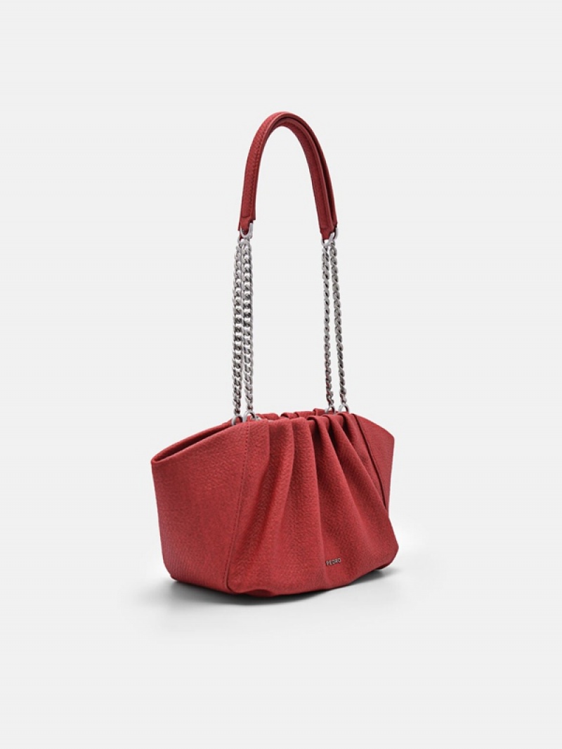 Red Women's Pedro Nalia Shoulder Bags | ZDLGTE-930