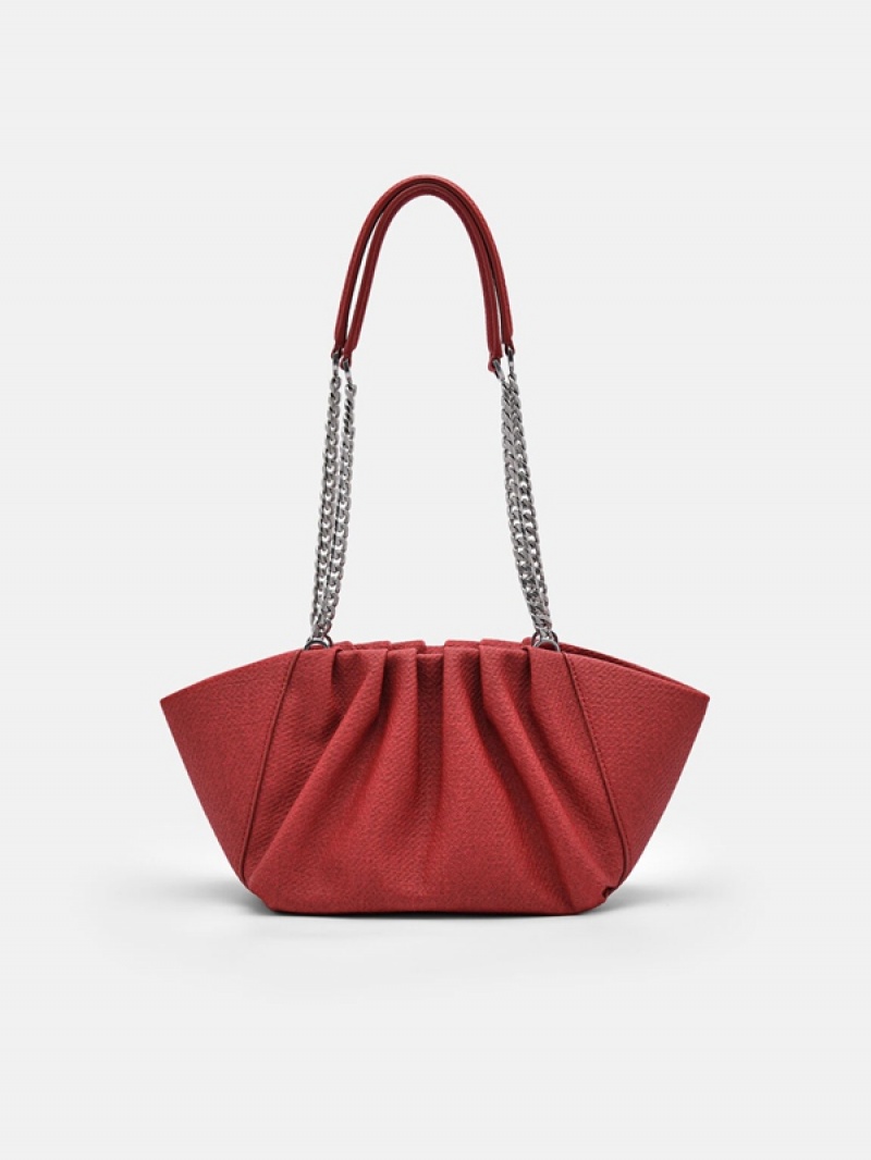 Red Women's Pedro Nalia Shoulder Bags | ZDLGTE-930