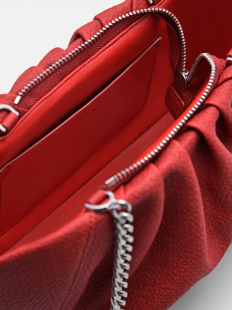 Red Women's Pedro Nalia Shoulder Bags | ZDLGTE-930