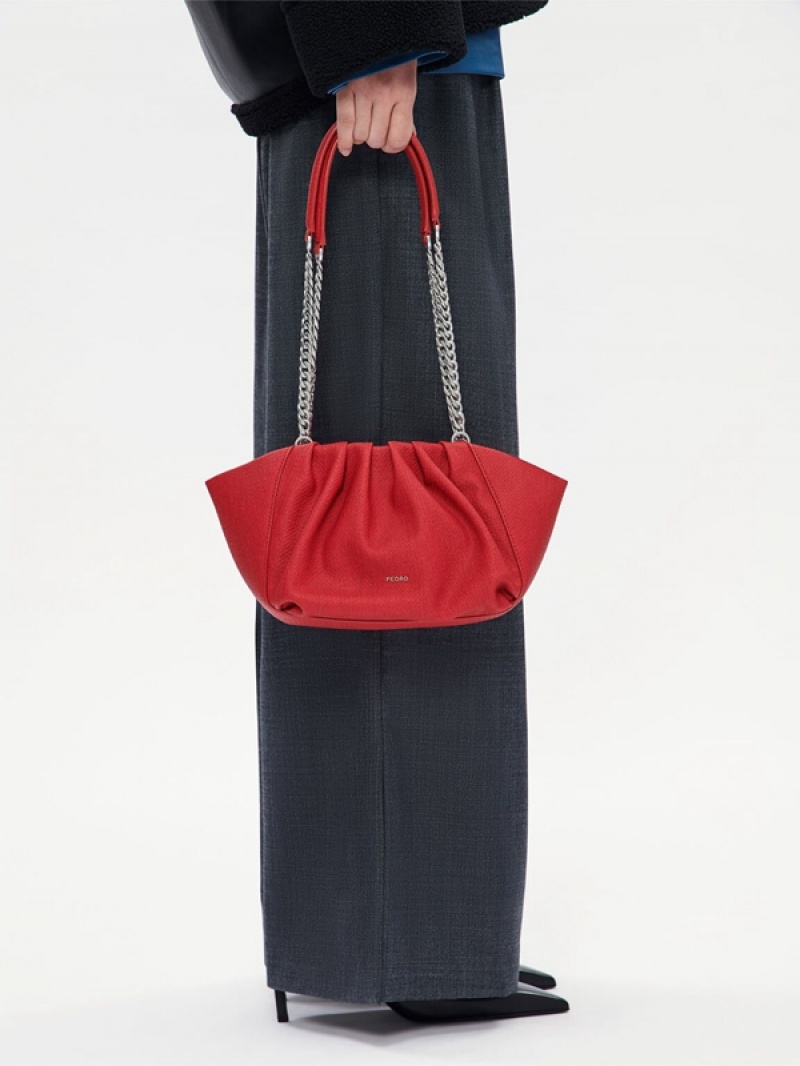 Red Women's Pedro Nalia Shoulder Bags | ZDLGTE-930