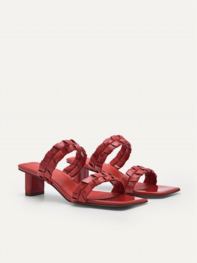 Red Women's Pedro Palma Heels Sandals | QVLKGO-294