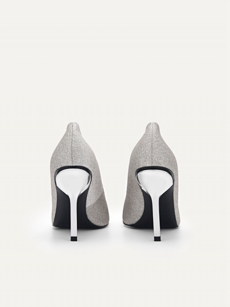 Silver Women's Pedro Celeste Pumps | TUXKHJ-072