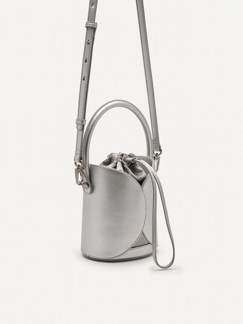 Silver Women's Pedro Vibe Bucket Bags | WHLOPS-108