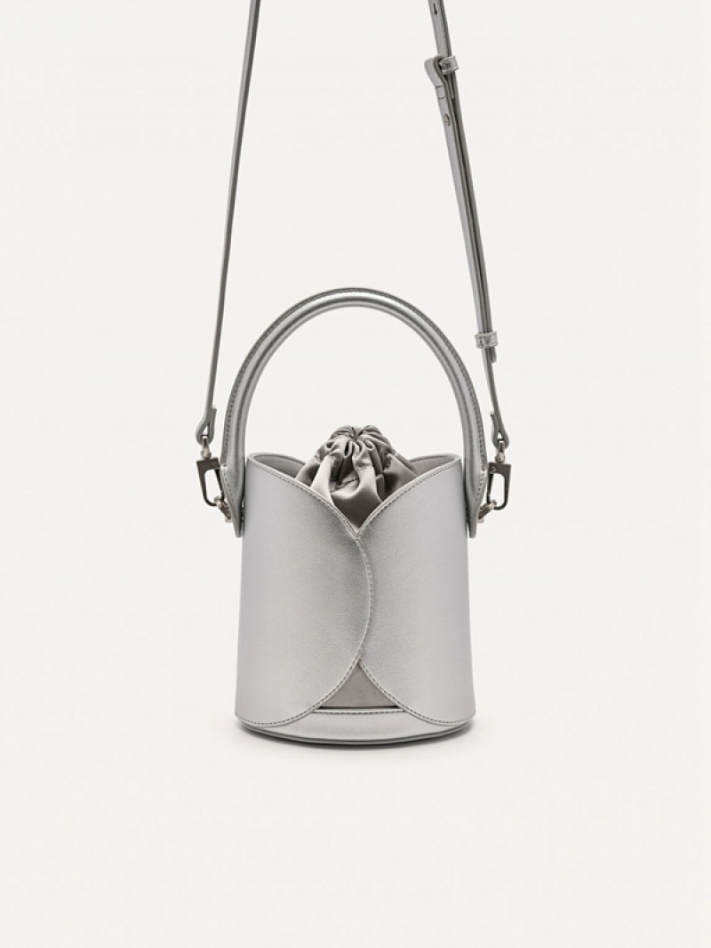 Silver Women's Pedro Vibe Bucket Bags | WHLOPS-108