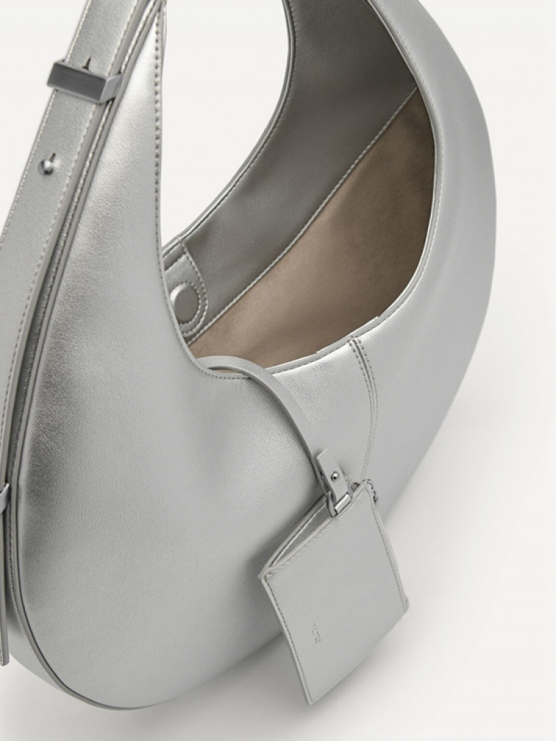 Silver Women's Pedro Vibe Hobo Bag | ILXNUP-082