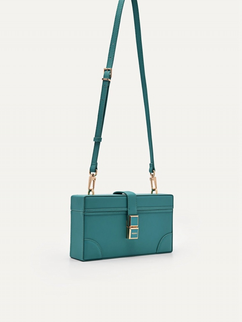 Turquoise Women's Pedro Bianca Shoulder Bags | PTUDRG-049