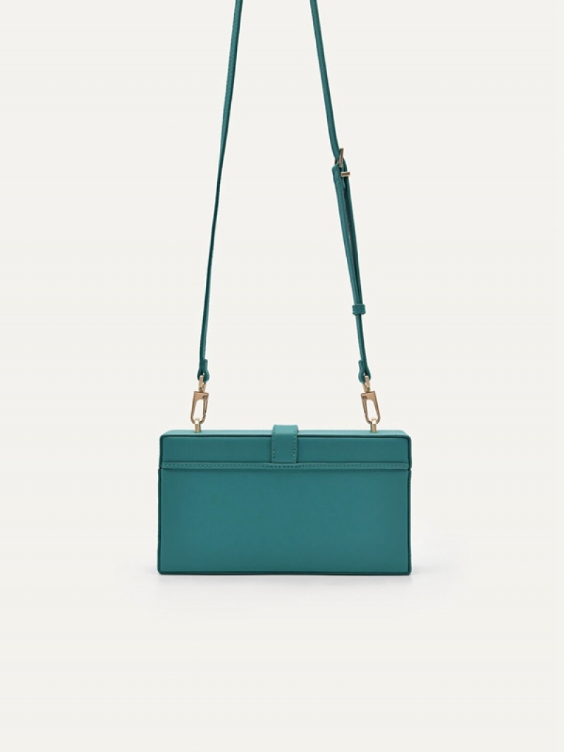 Turquoise Women's Pedro Bianca Shoulder Bags | PTUDRG-049