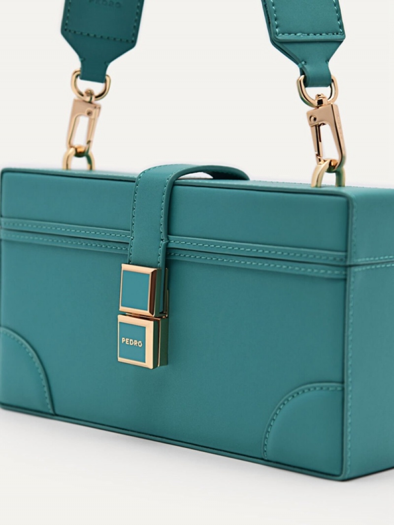 Turquoise Women's Pedro Bianca Shoulder Bags | PTUDRG-049