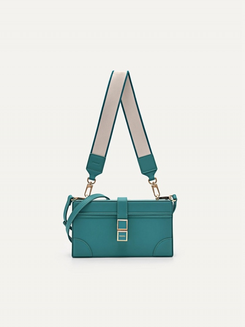 Turquoise Women\'s Pedro Bianca Shoulder Bags | PTUDRG-049