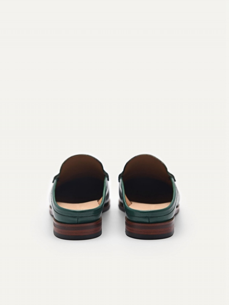 Turquoise Women's Pedro Studio Blake Leather Mules | OSWEZB-792