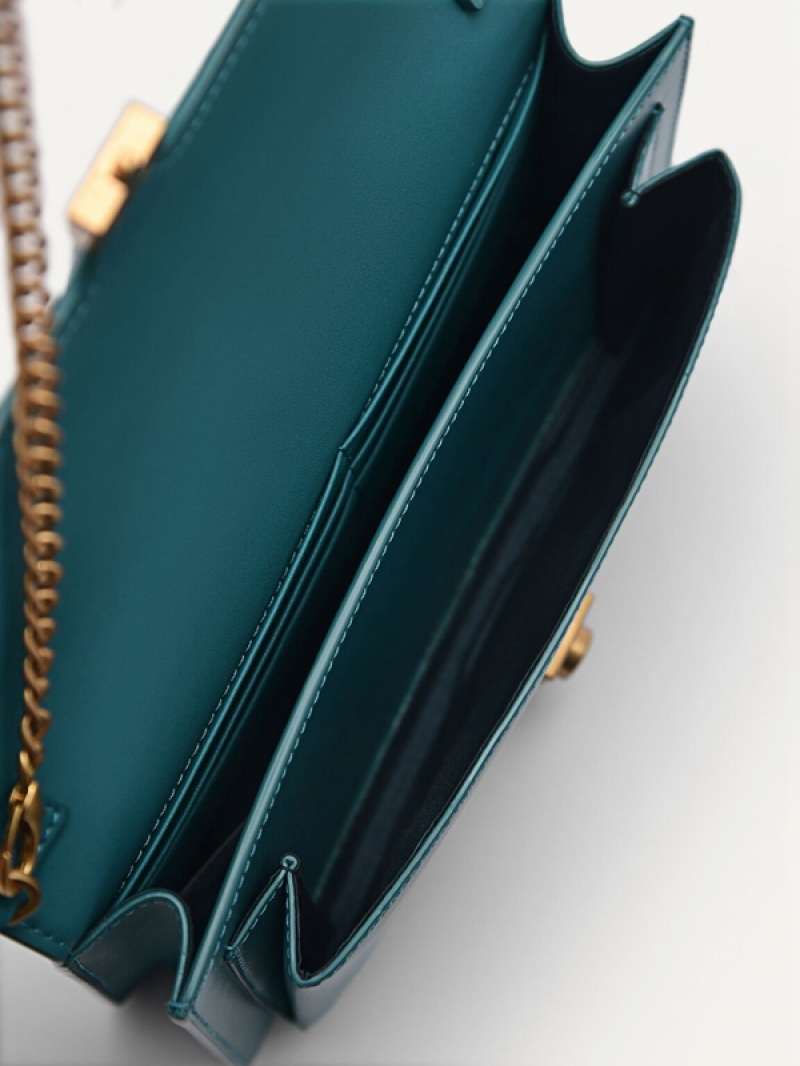 Turquoise Women's Pedro Studio Leather Travel Organizer Wallet | MXGCIS-710