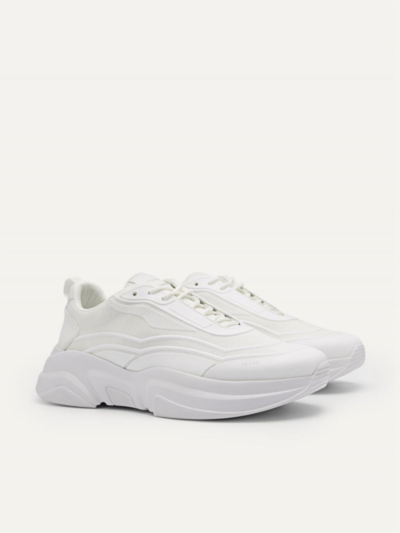 White Men's Pedro Altura Sneakers | RAXHZW-456