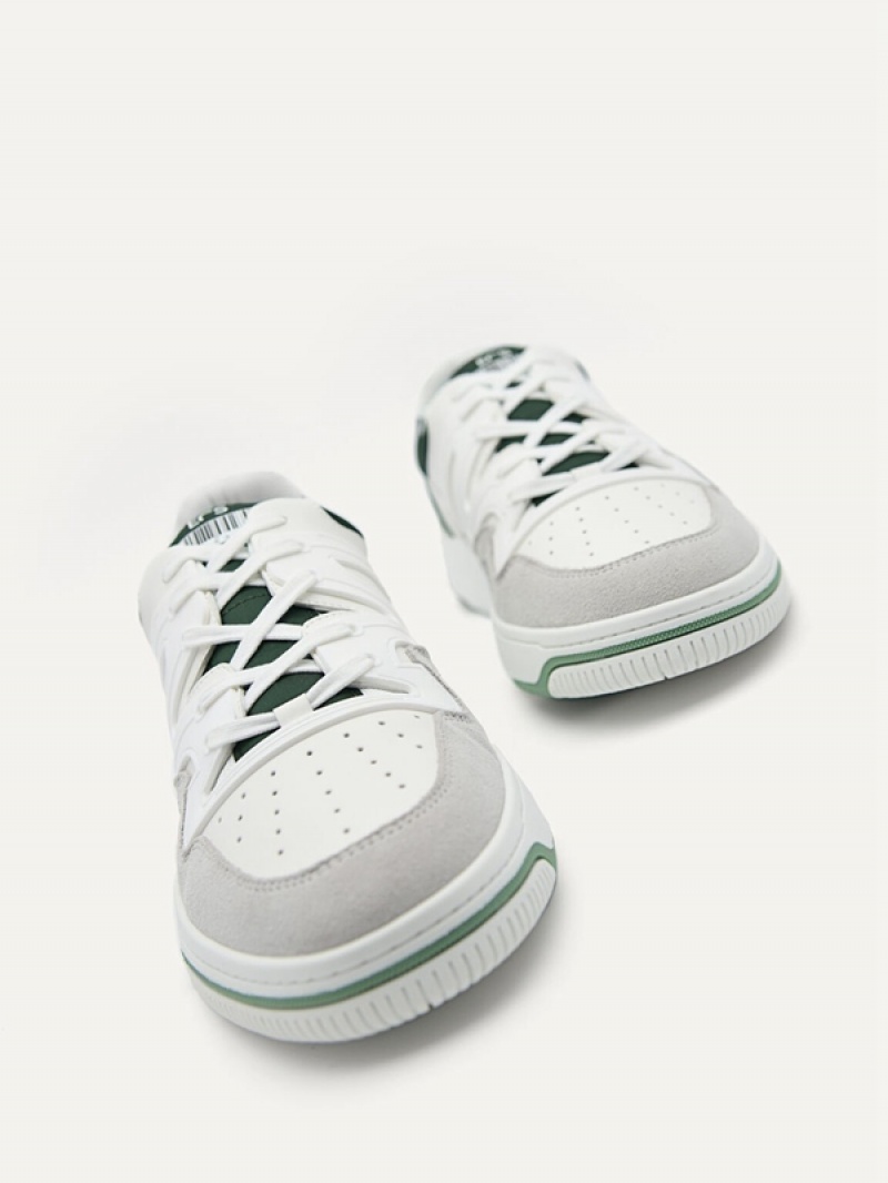 White Men's Pedro EOS Sneakers | FLEUXJ-907