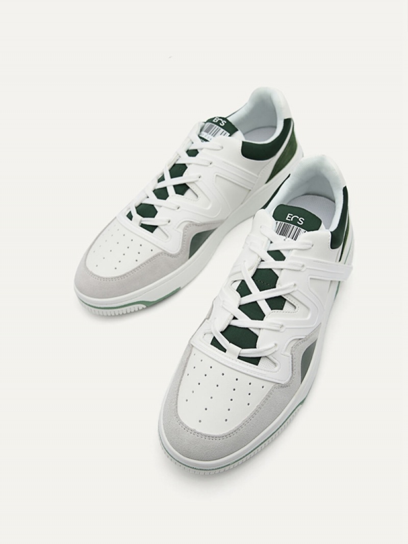 White Men's Pedro EOS Sneakers | FLEUXJ-907