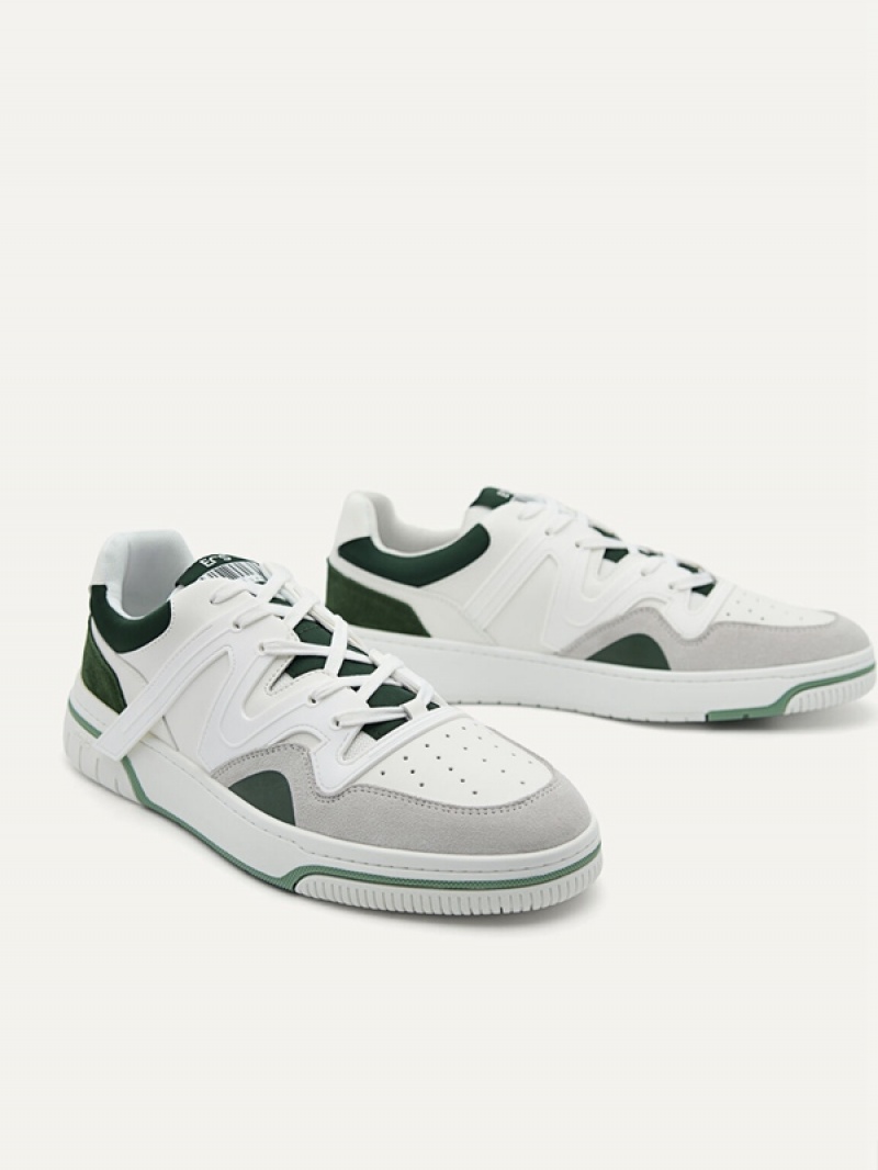 White Men's Pedro EOS Sneakers | FLEUXJ-907