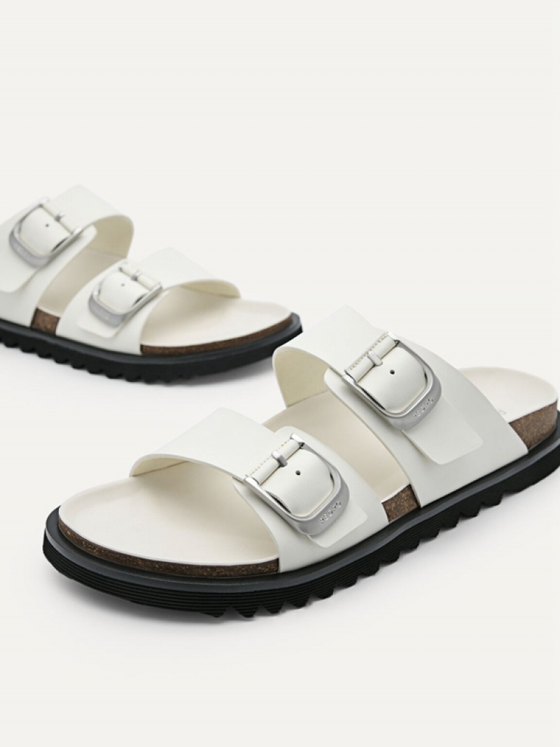 White Men's Pedro Helix Slides | OKFGAQ-297