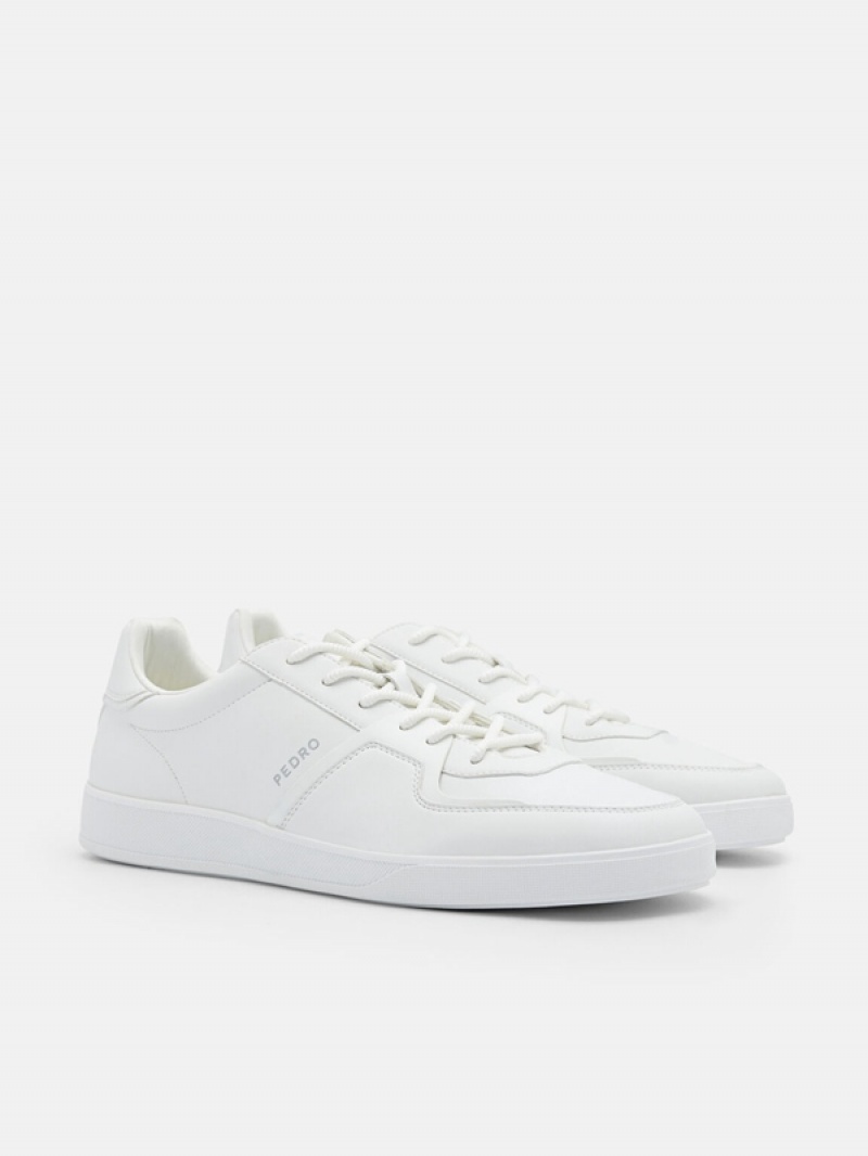 White Men's Pedro Icon Fleet Sneakers | JQTFLN-675