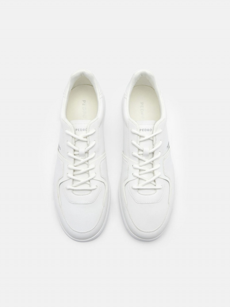 White Men's Pedro Icon Fleet Sneakers | JQTFLN-675