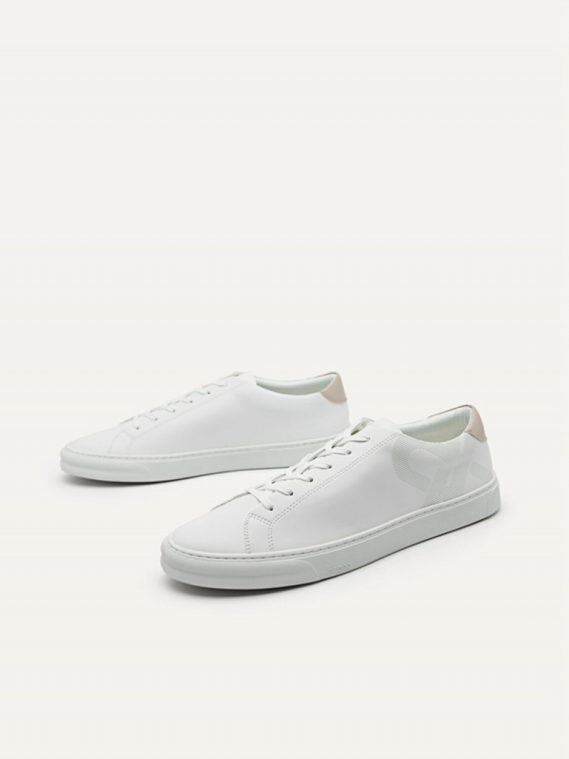 White Men's Pedro Icon Ridge Court Sneakers | GCHOTB-841