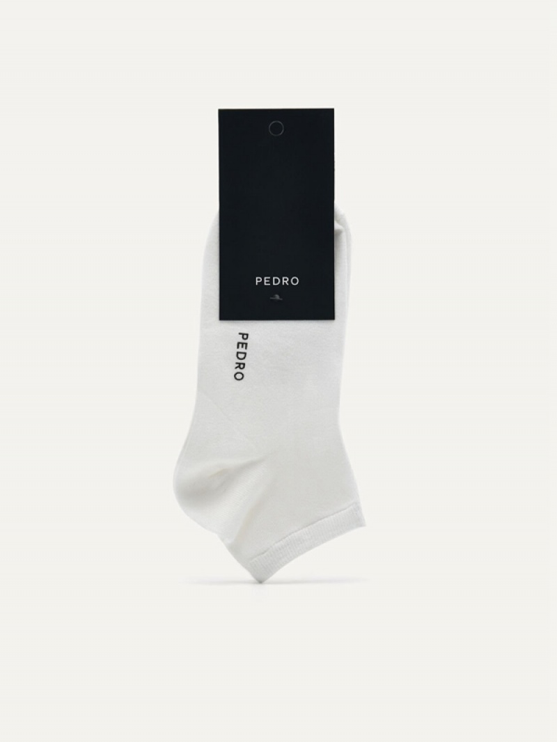 White Women\'s Pedro Ankle Neel Socks | KLBPEU-267