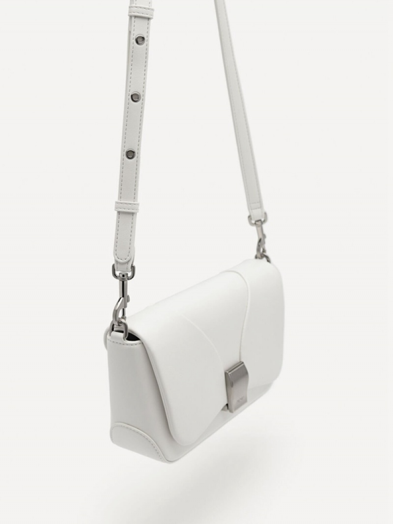 White Women's Pedro Aryna Shoulder Bags | USAFHB-542