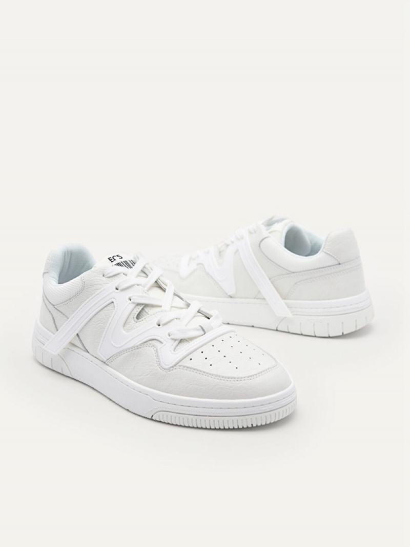 White Women's Pedro EOS Sneakers | AZPTXY-735