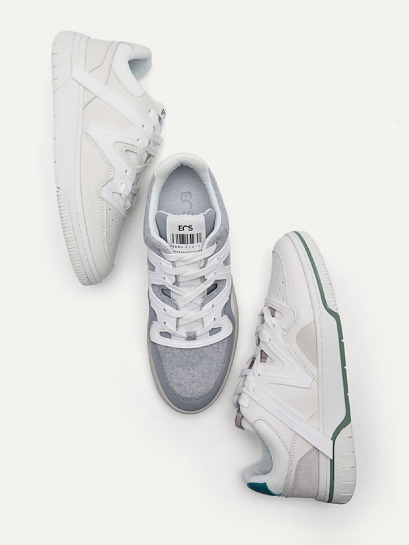 White Women's Pedro EOS Sneakers | AZPTXY-735