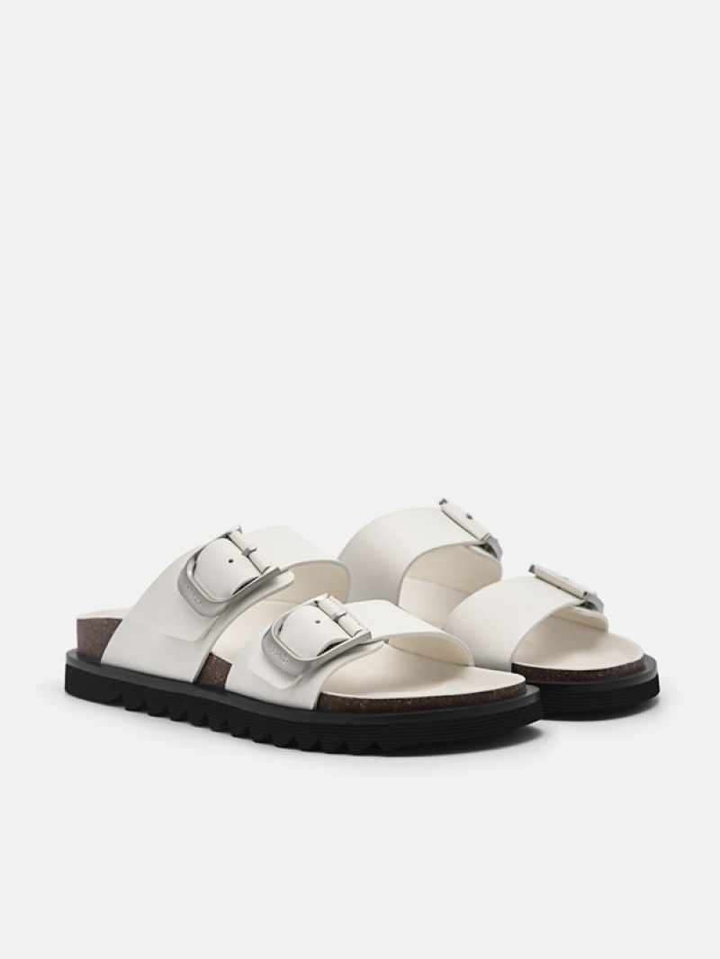 White Women's Pedro Helix Sandals | AIOPYW-412